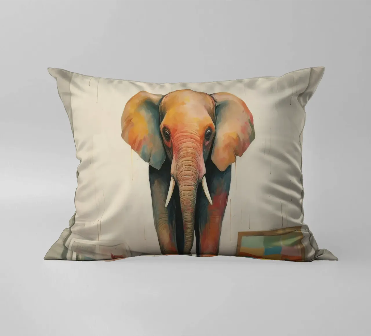 Elefante minimale 3 cuscino da Minimal Animal Art