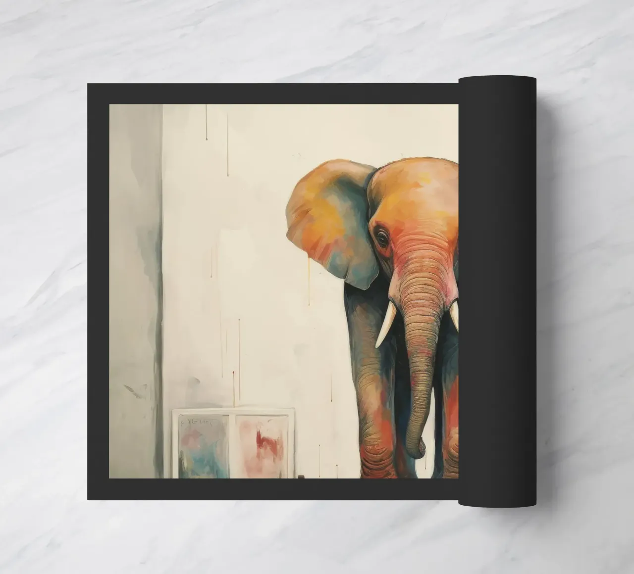 Elefante minimale 3 zerbino da Minimal Animal Art