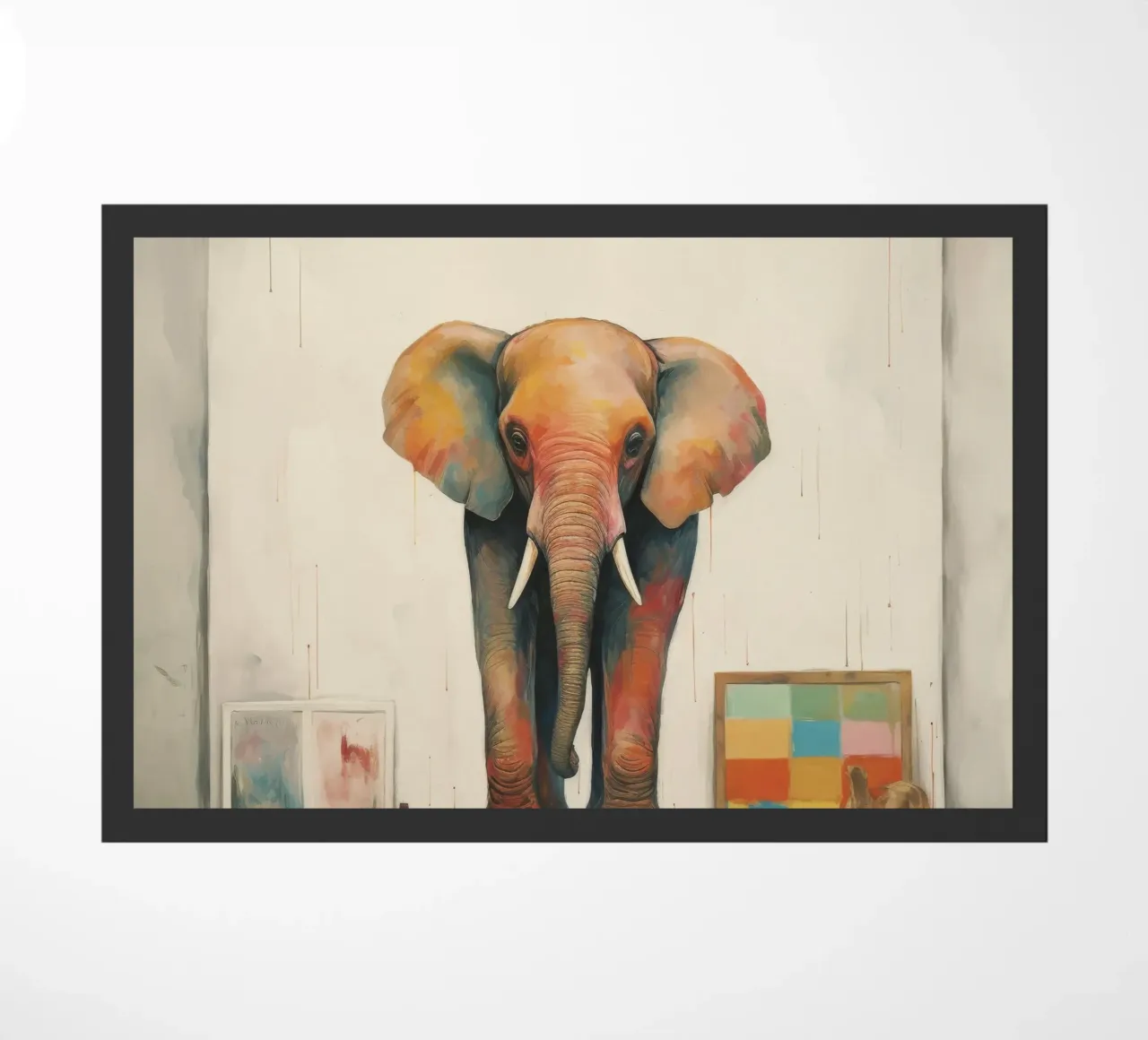 Elefante minimale 3 zerbino da Minimal Animal Art