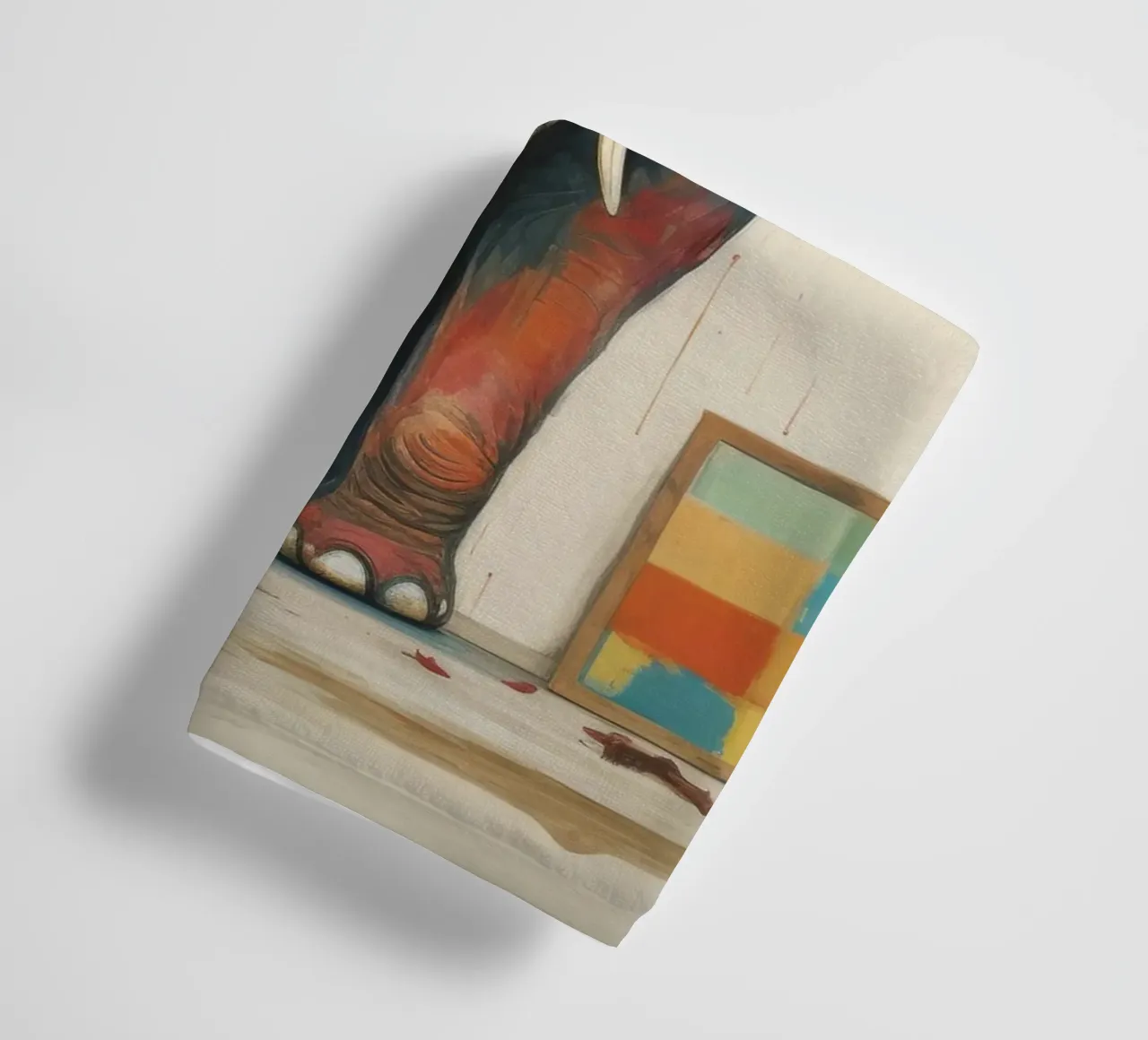 Minimal Elephant 3 towel by Minimal Animal Art