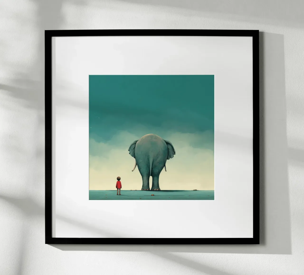 Elefante minimale 4 carta hahnemühle da Minimal Animal Art