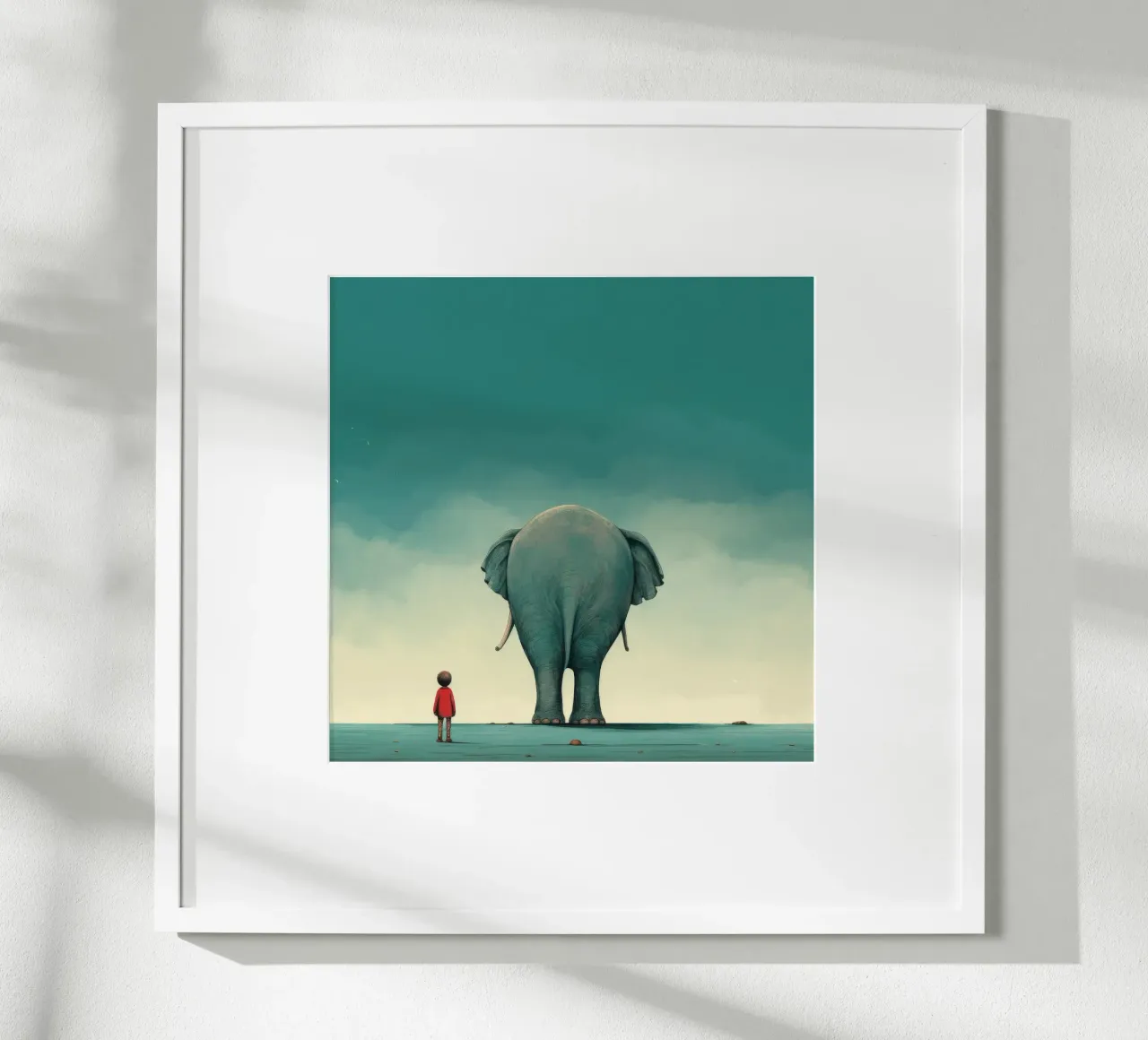 Elefante minimale 4 carta hahnemühle da Minimal Animal Art