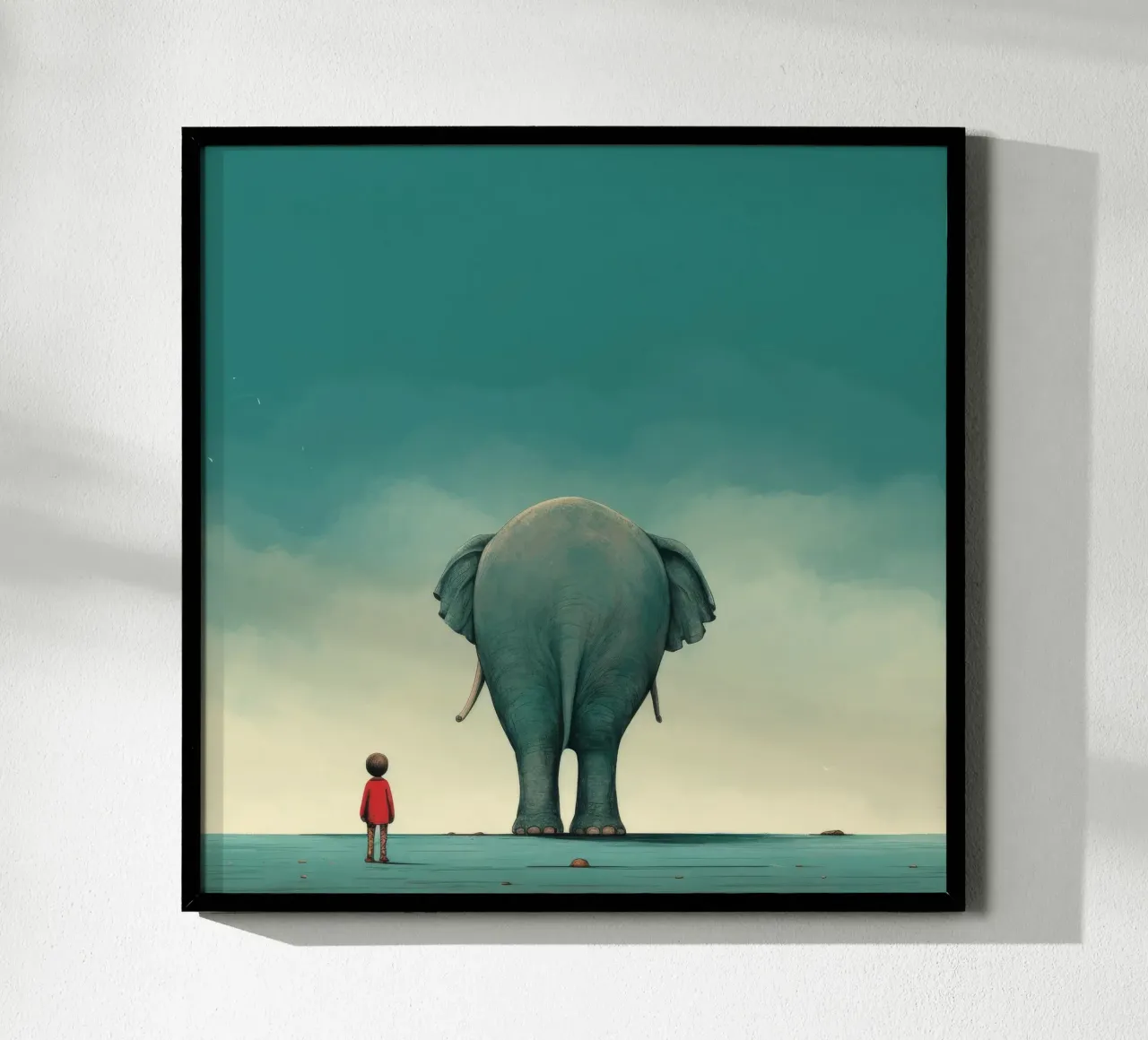 Elefante minimale 4 carta hahnemühle da Minimal Animal Art
