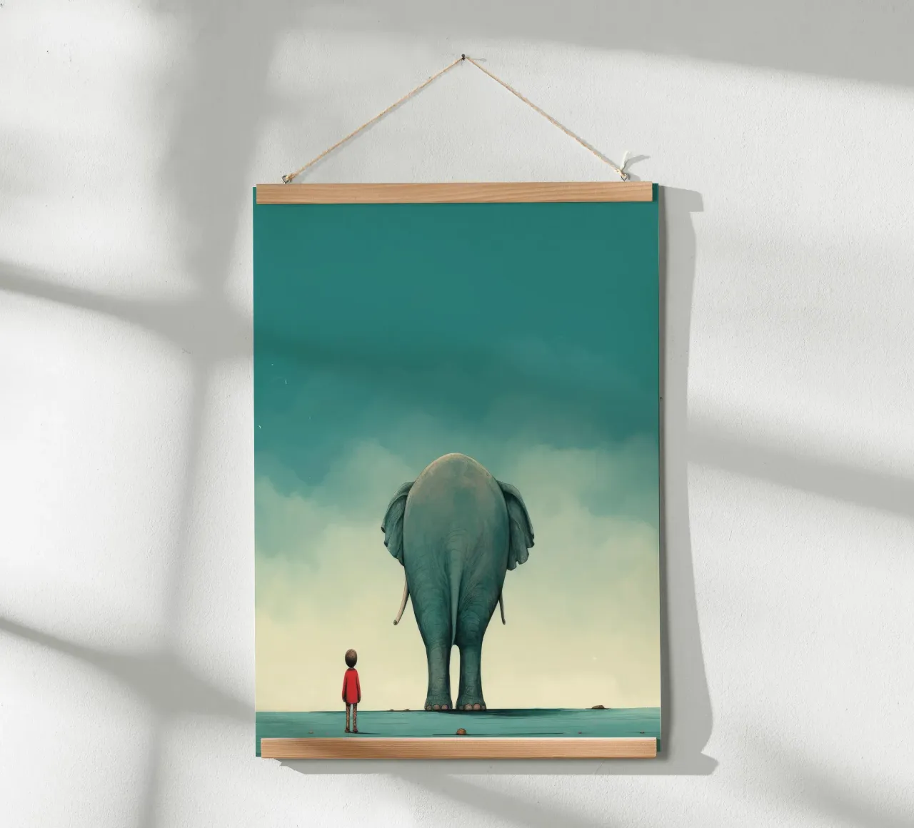 Elefante minimale 4 carta hahnemühle da Minimal Animal Art