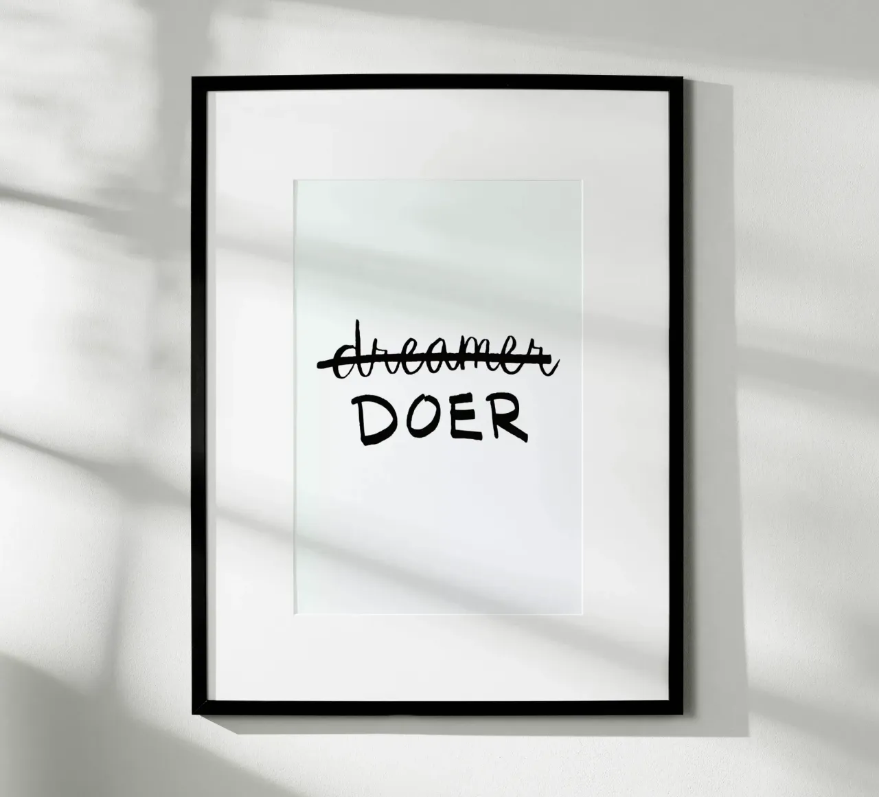 Doer poster avec cadre en bois de Dead Language