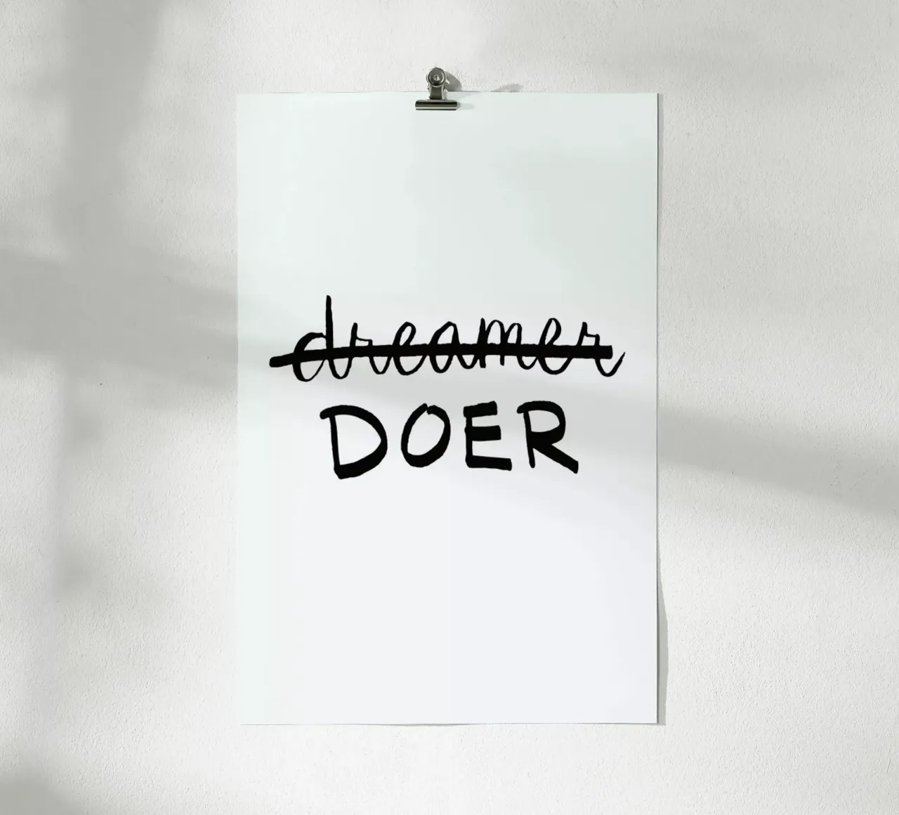 Doer poster avec cadre en bois de Dead Language