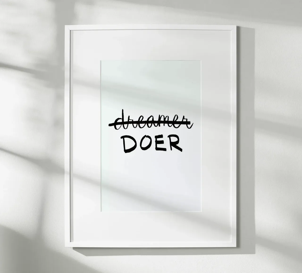 Doer poster avec cadre en bois de Dead Language