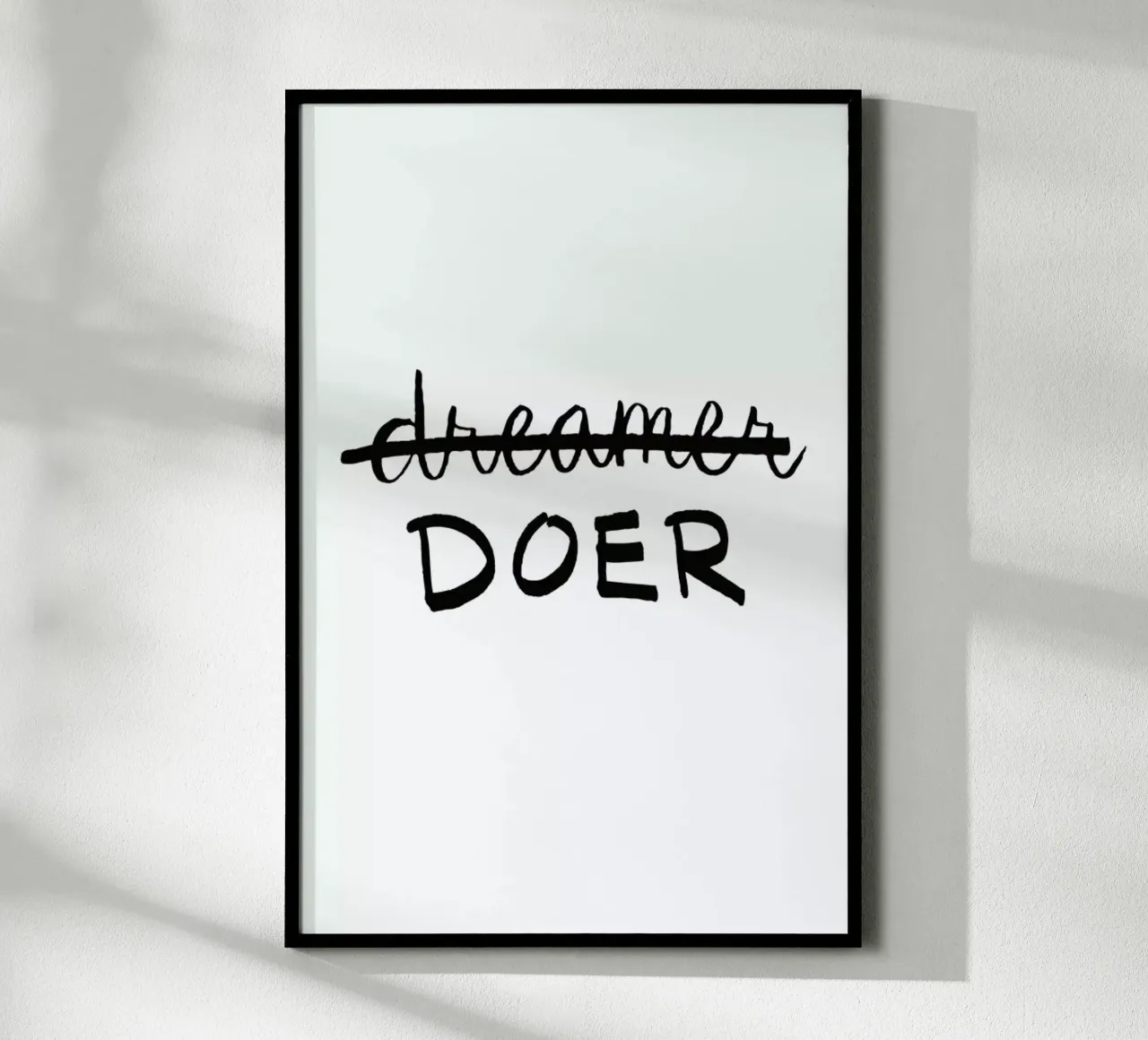 Doer poster avec cadre en bois de Dead Language