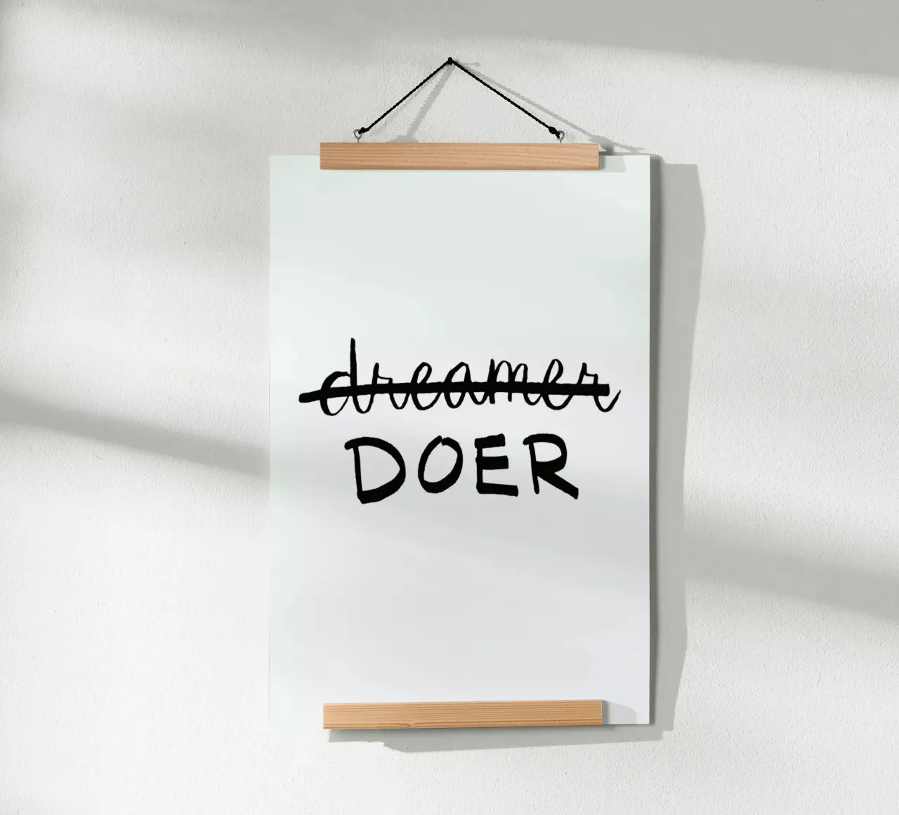 Doer poster avec cadre en bois de Dead Language