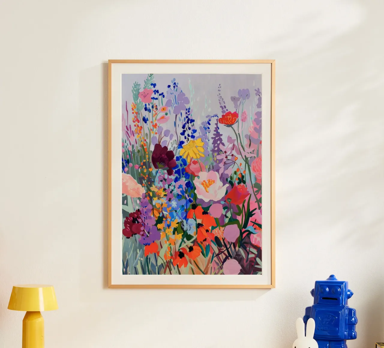 Poster floreale, stampa botanica, fiori selvatici, arte murale pastello poster da Boheme