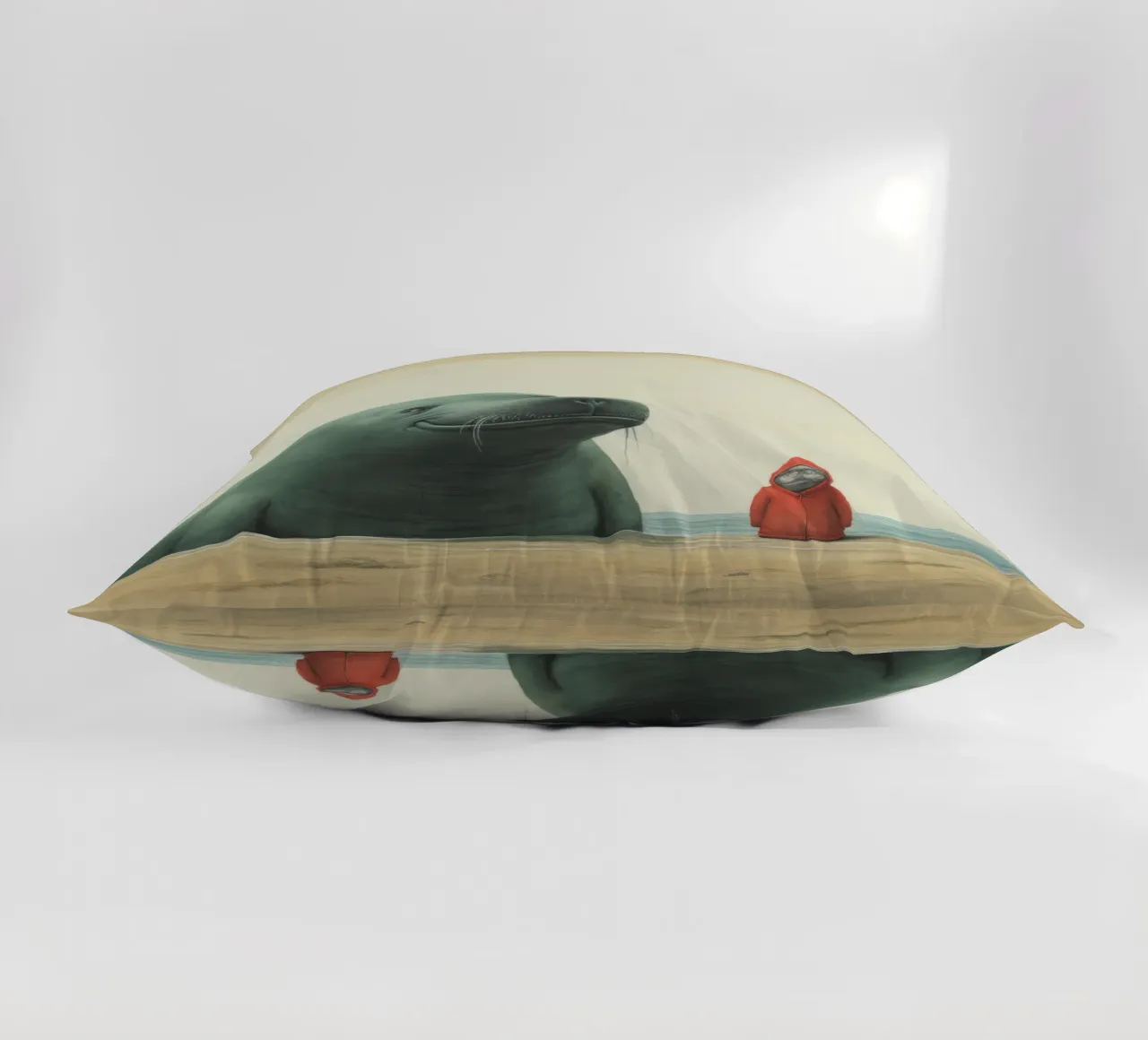 Sigillo Elefante Minimo 2 cuscino da Minimal Animal Art