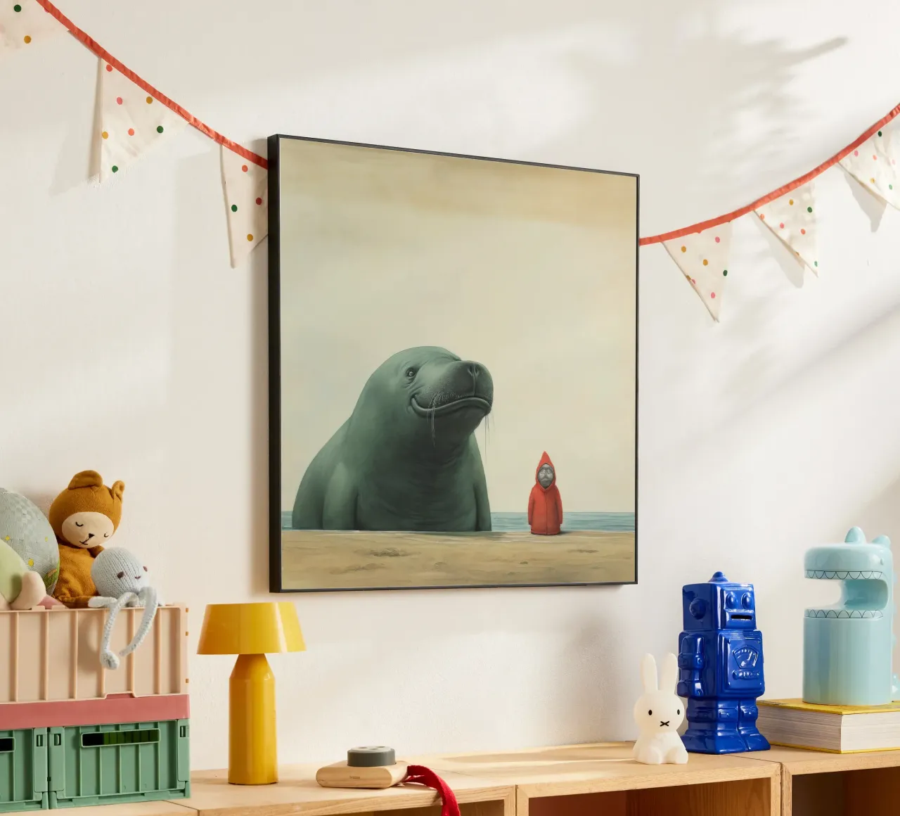 Sigillo Elefante Minimo 2 alluminio dibond da Minimal Animal Art