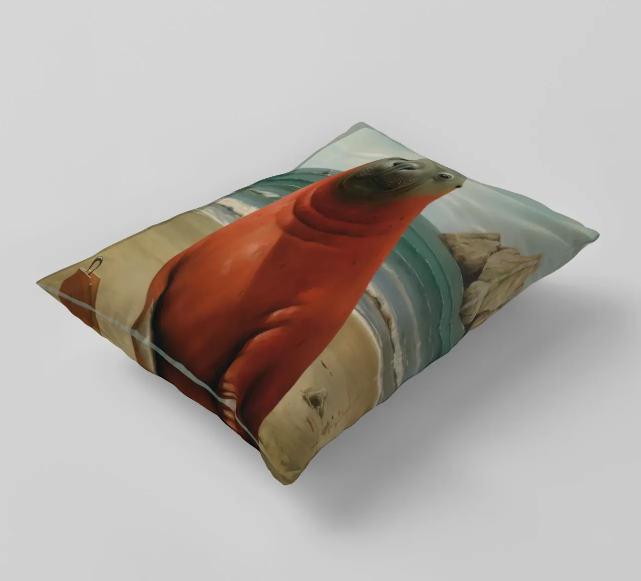 Sigillo Elefante Minimo 1 cuscino da Minimal Animal Art