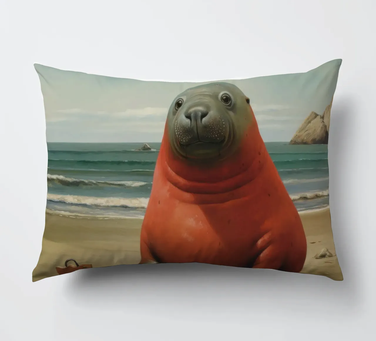 Sigillo Elefante Minimo 1 cuscino da Minimal Animal Art