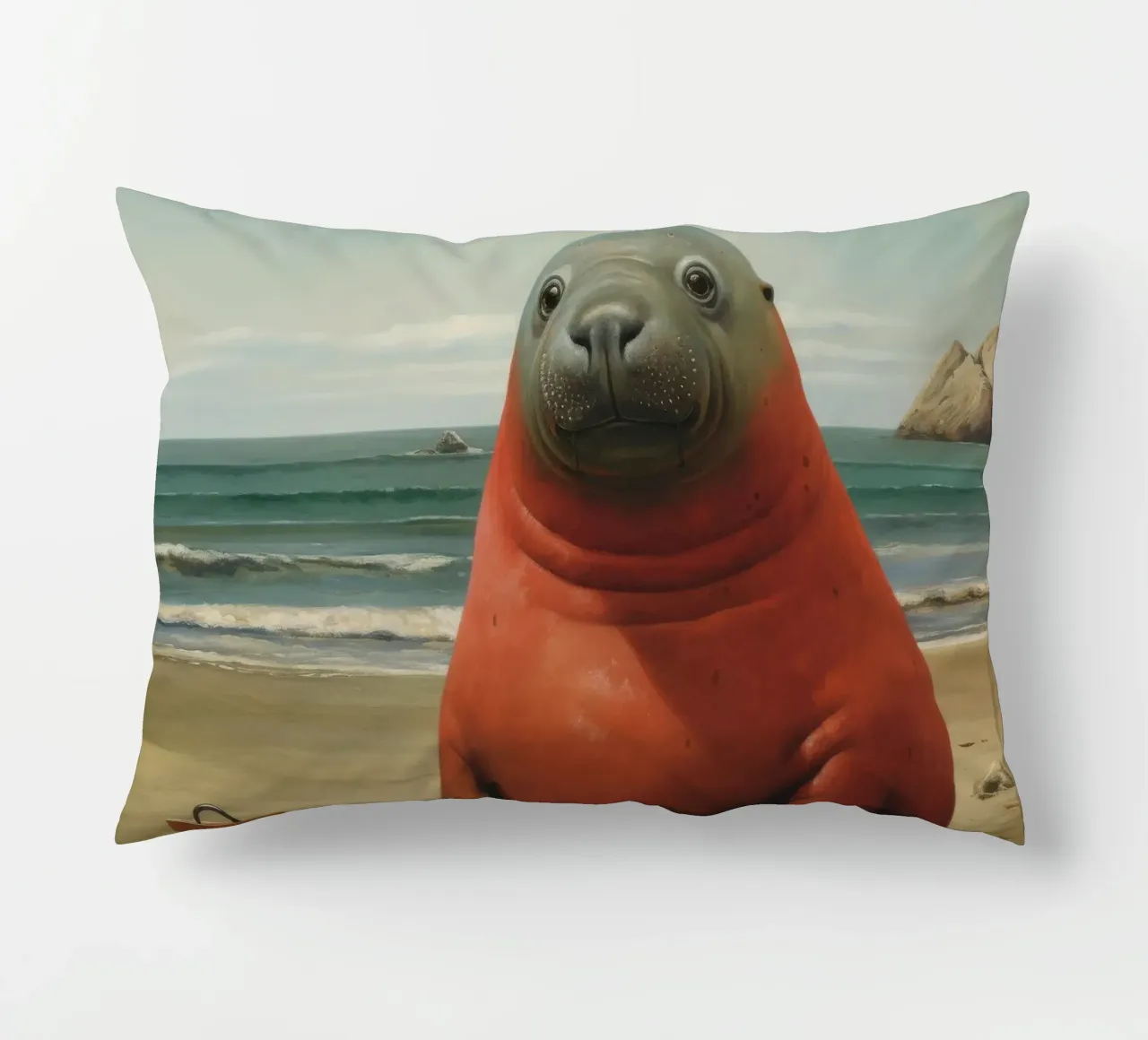 Sigillo Elefante Minimo 1 cuscino da Minimal Animal Art