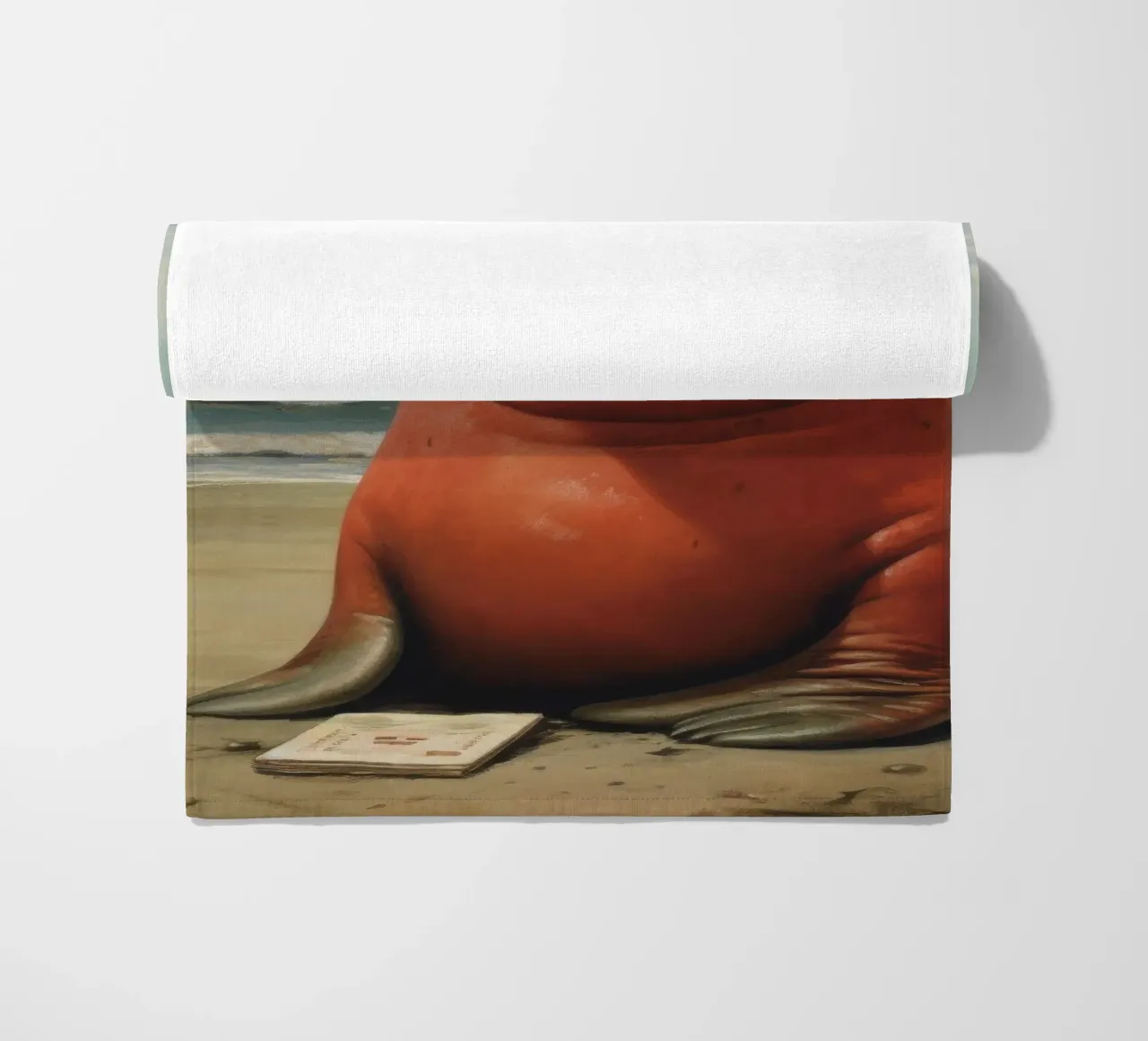 Sigillo Elefante Minimo 1 telo mare da Minimal Animal Art