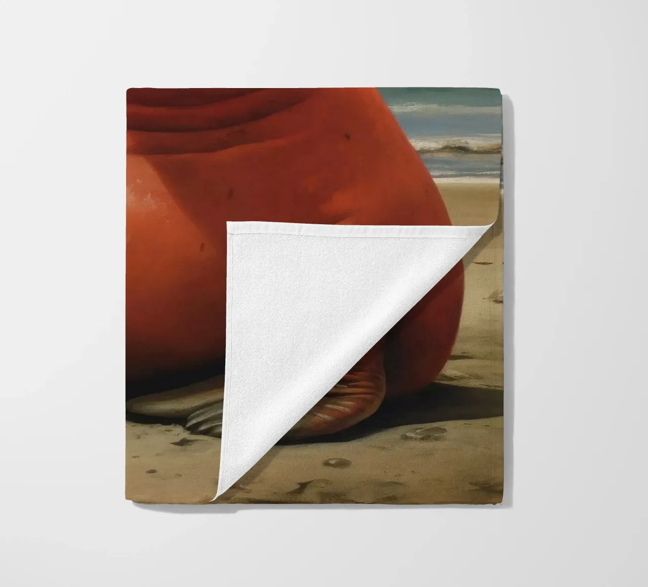 Sigillo Elefante Minimo 1 telo mare da Minimal Animal Art