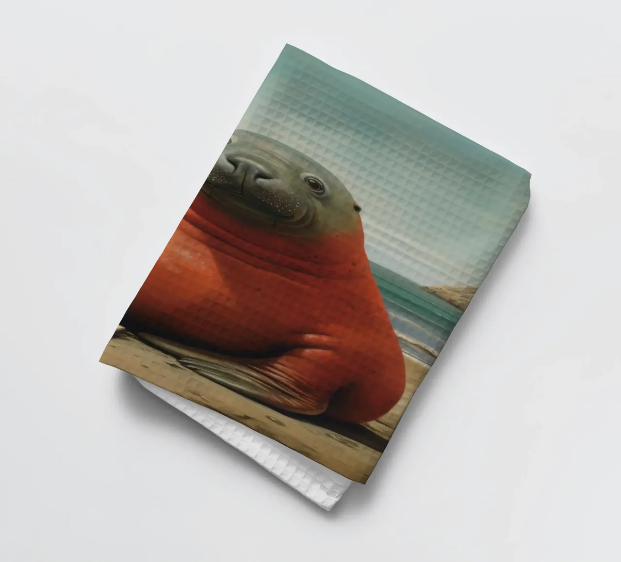 Sigillo Elefante Minimo 1 canovaccio da cucina da Minimal Animal Art