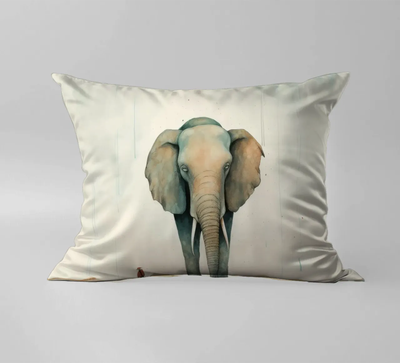 Elefante minimo 1 cuscino da Minimal Animal Art