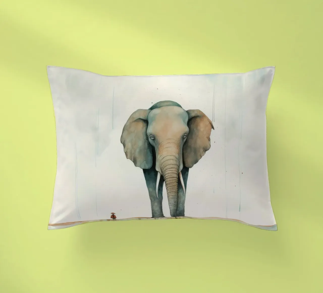 Elefante minimo 1 cuscino da Minimal Animal Art