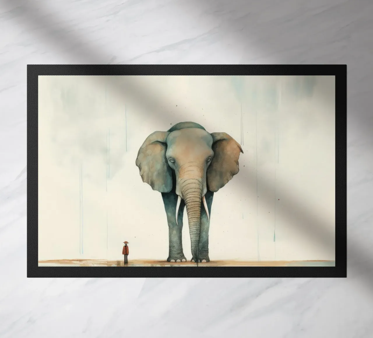 Elefante minimo 1 zerbino da Minimal Animal Art