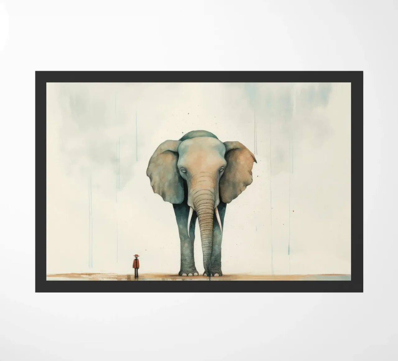 Elefante minimo 1 zerbino da Minimal Animal Art