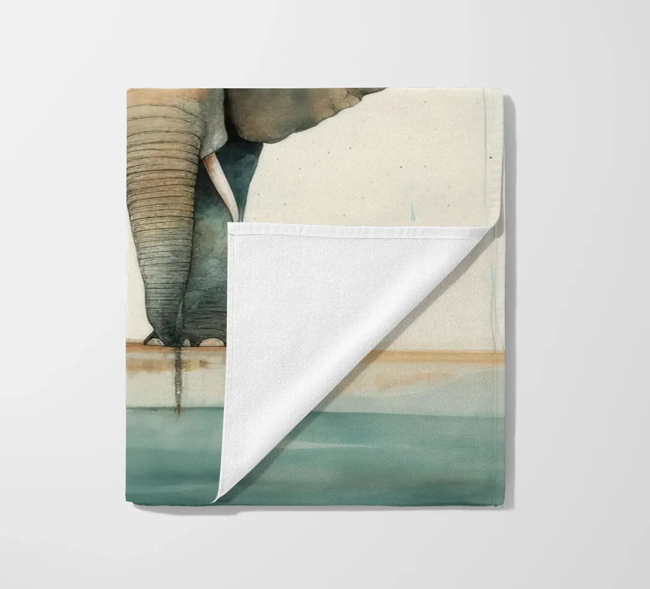 Elefante minimo 1 telo mare da Minimal Animal Art