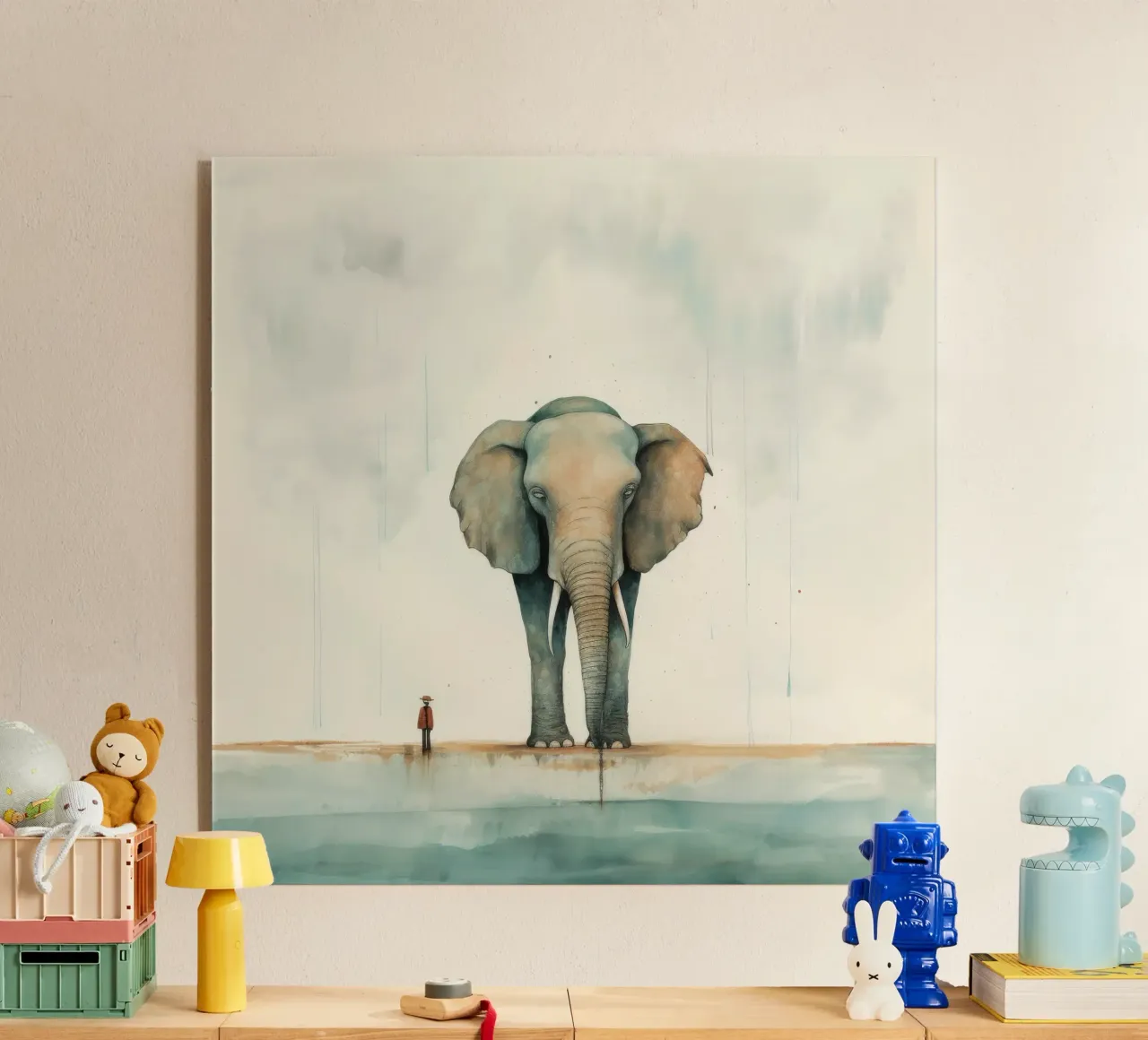 Elefante minimo 1 plexiglass da Minimal Animal Art