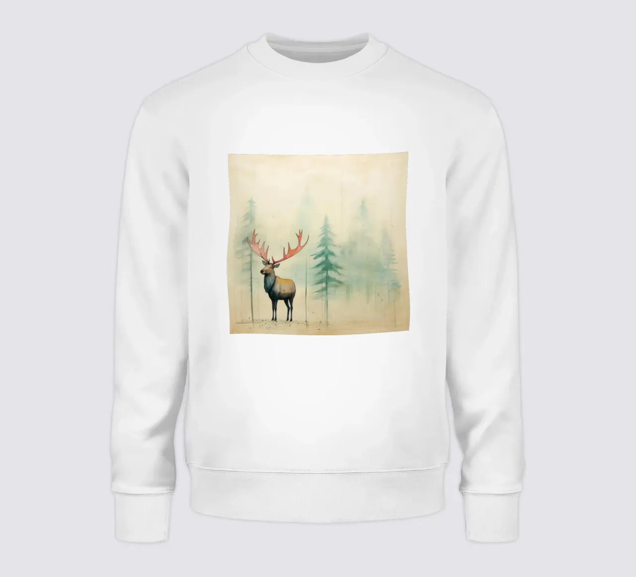 Alce Minimo 2 felpa da Minimal Animal Art