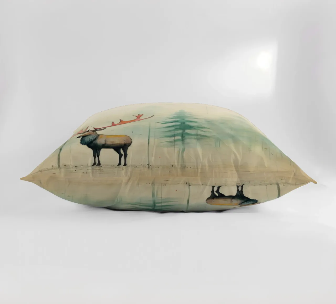 Alce Minimo 2 cuscino da Minimal Animal Art