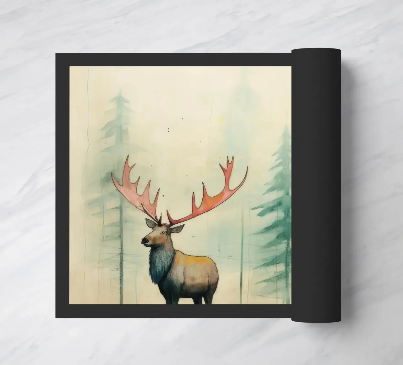 Alce Minimo 2 zerbino da Minimal Animal Art