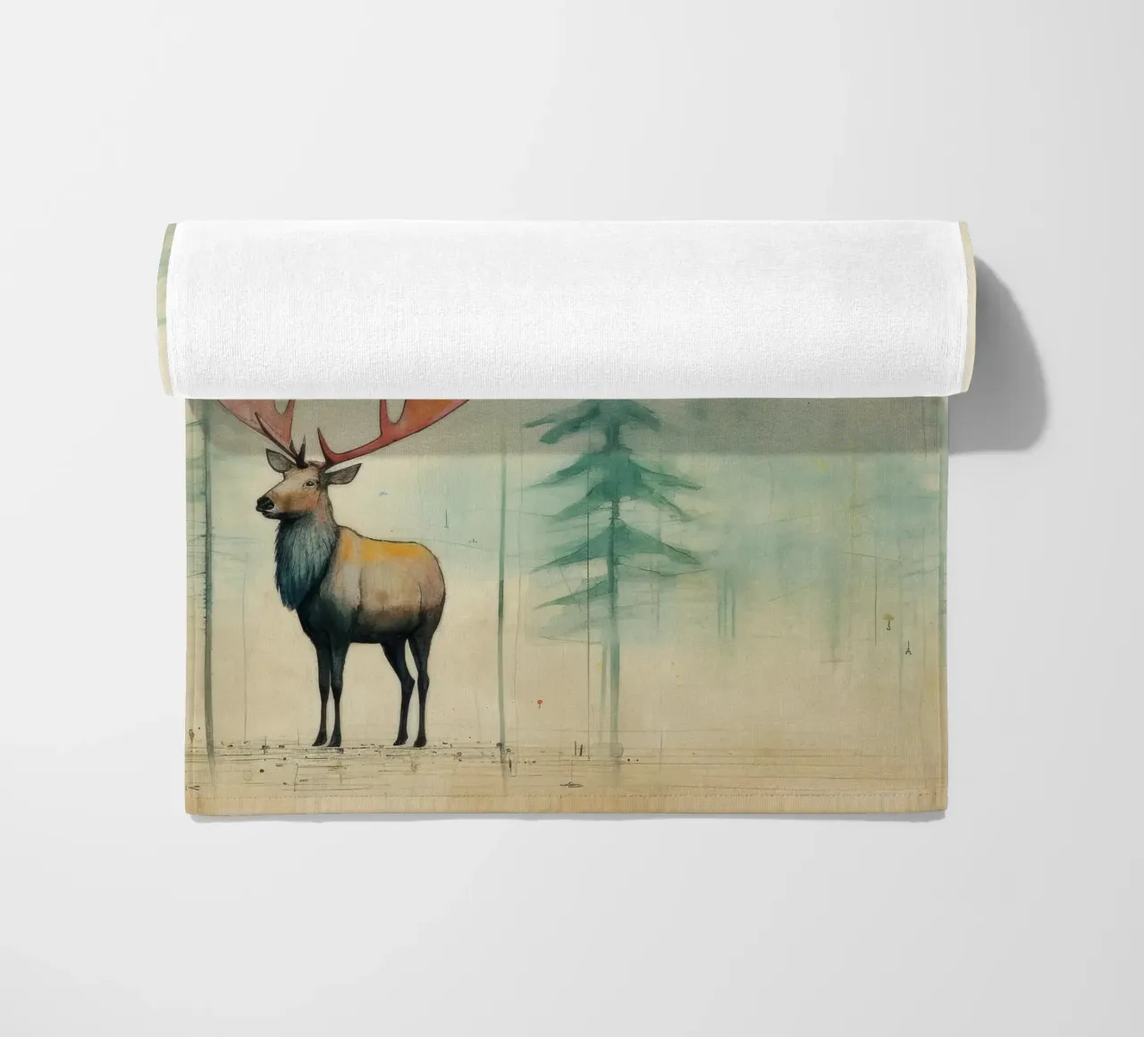 Alce Minimo 2 telo mare da Minimal Animal Art