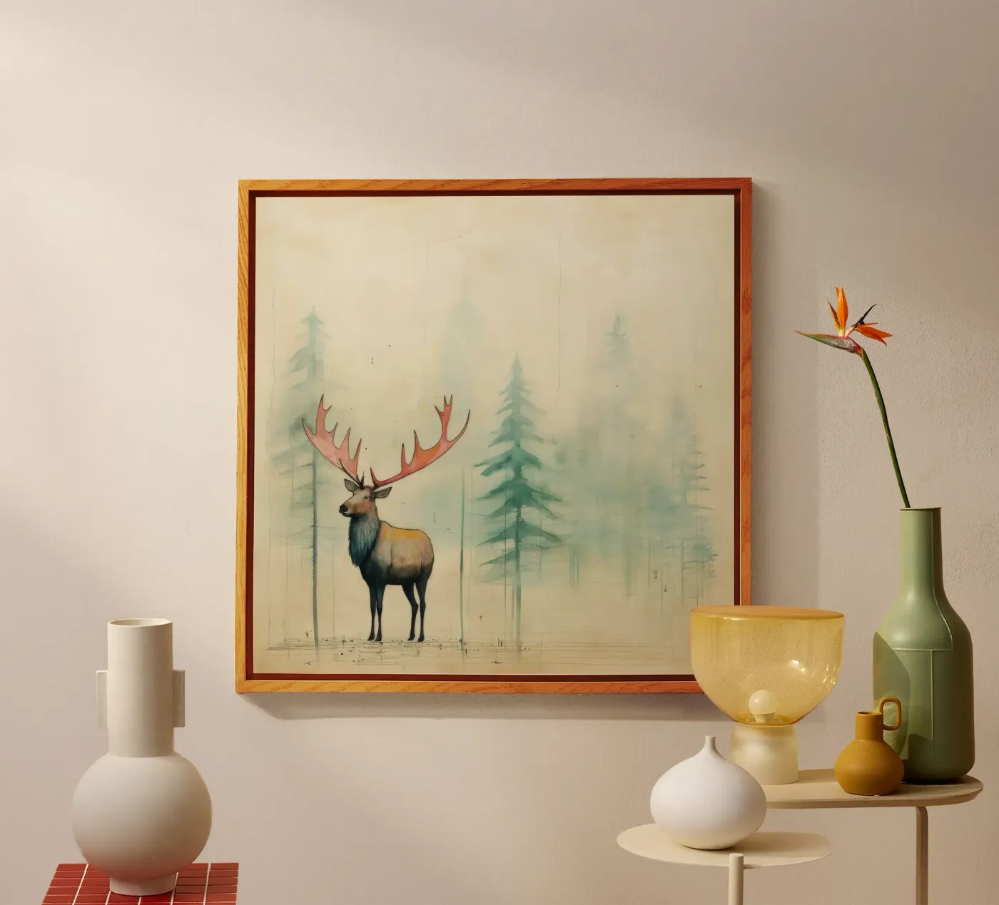 Minimal Elk plexiglass da Minimal Animal Art
