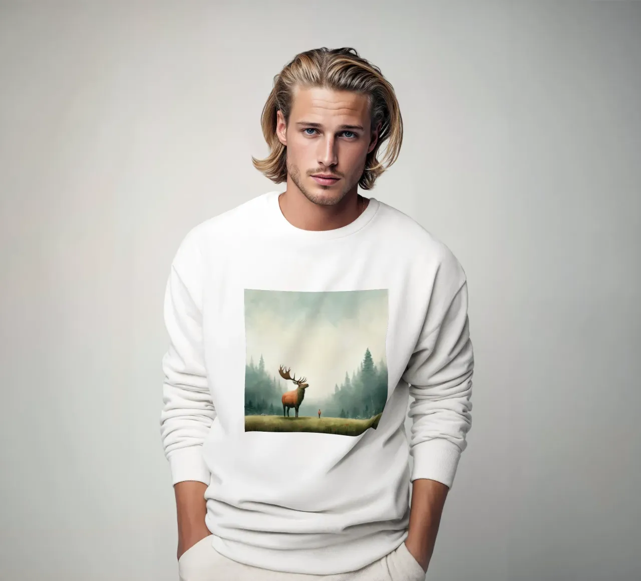 Elan minimal 3 sweat de Minimal Animal Art