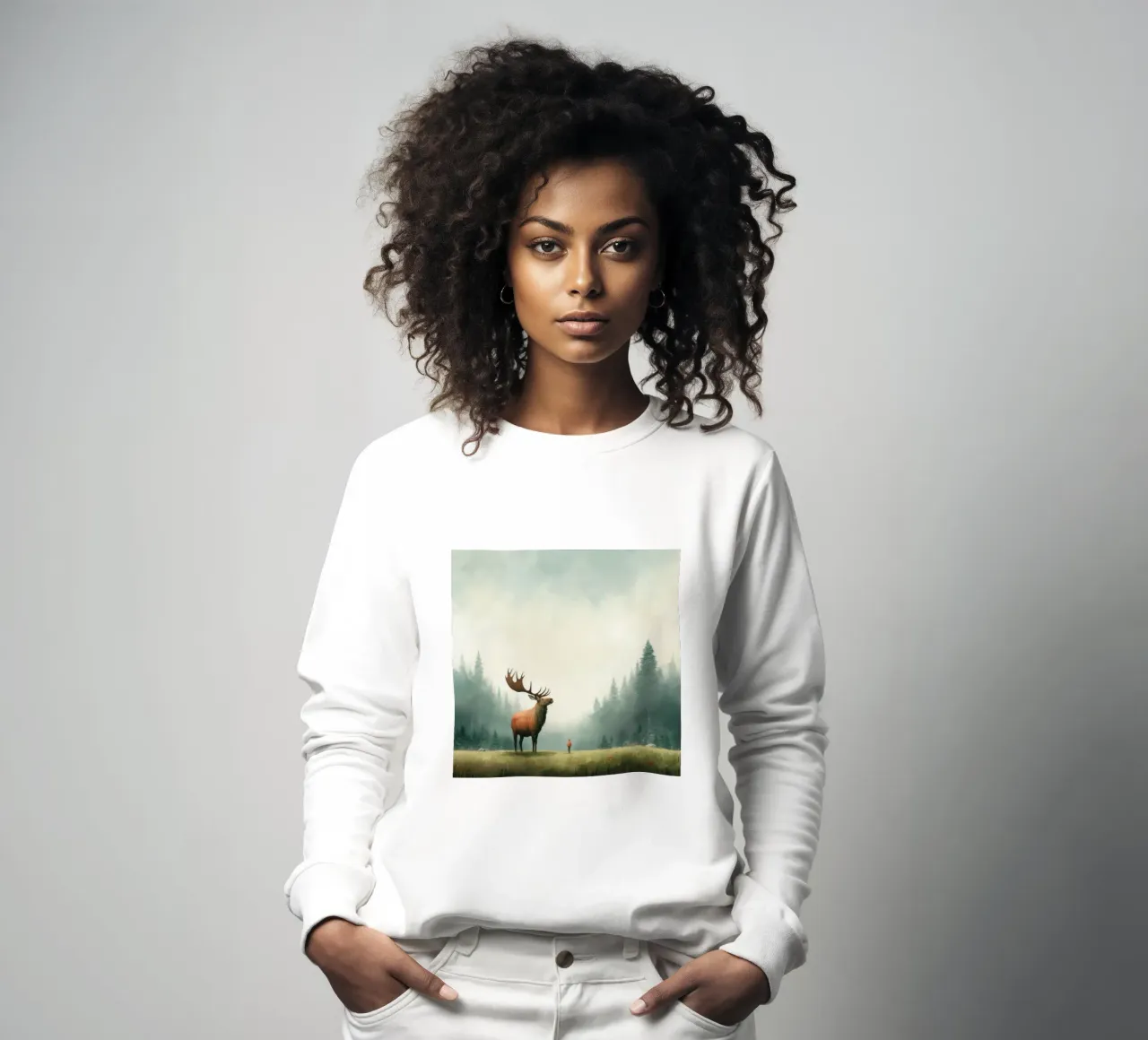 Elan minimal 3 sweat de Minimal Animal Art