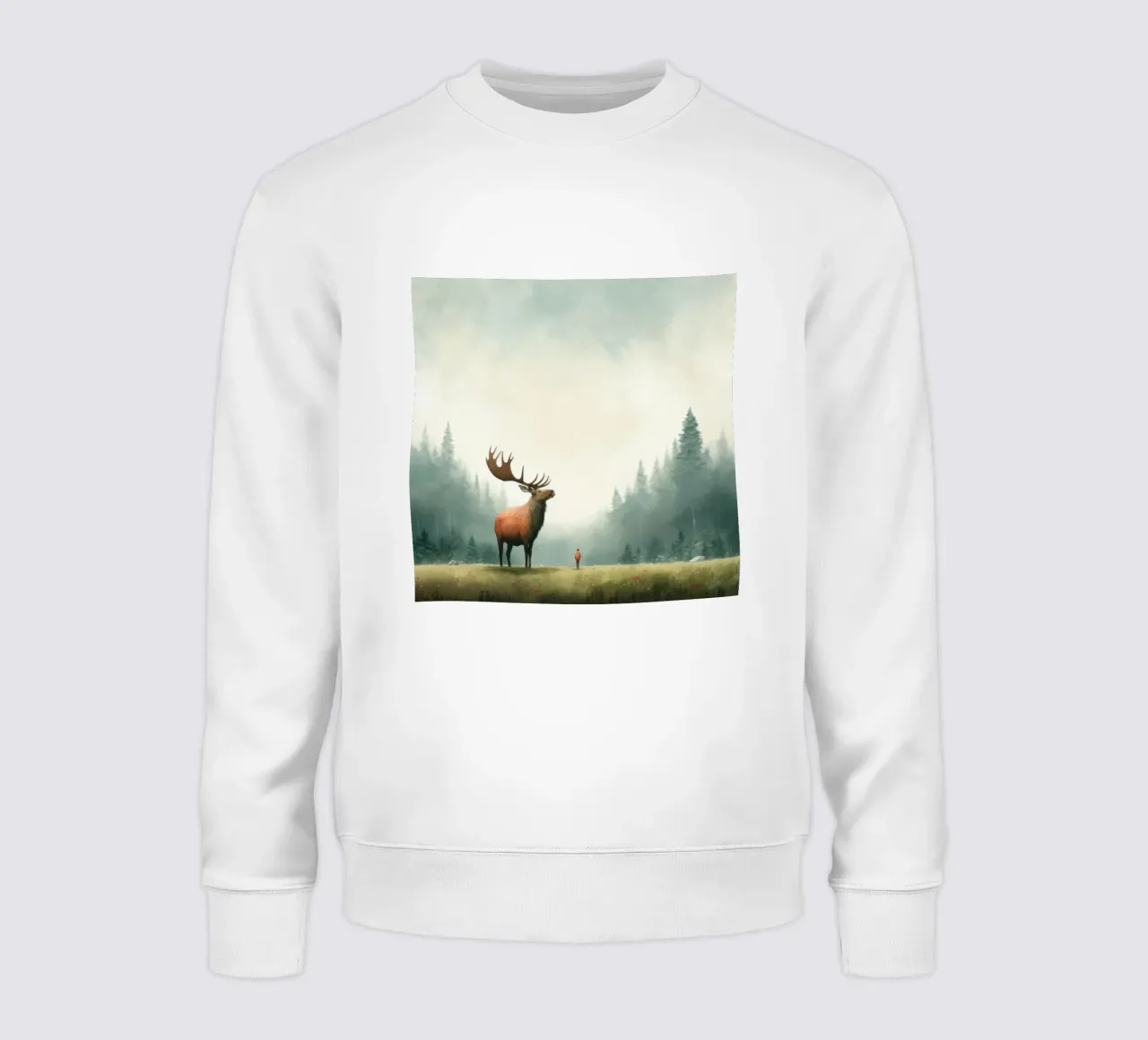 Alce Minimo 3 felpa da Minimal Animal Art