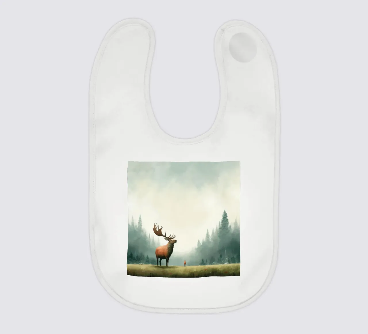 Alce Minimo 3 bavaglino da Minimal Animal Art