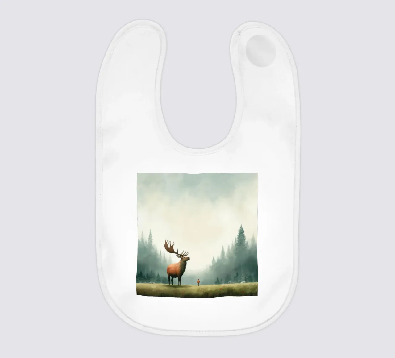Alce Minimo 3 bavaglino da Minimal Animal Art