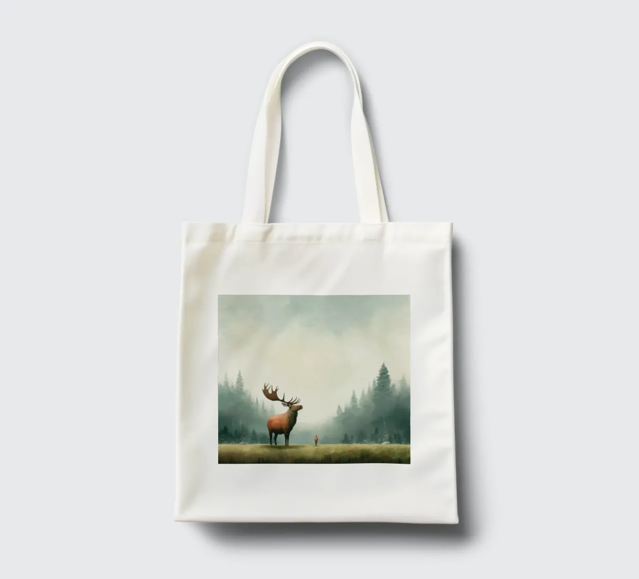 Alce Minimo 3 borsa in juta da Minimal Animal Art