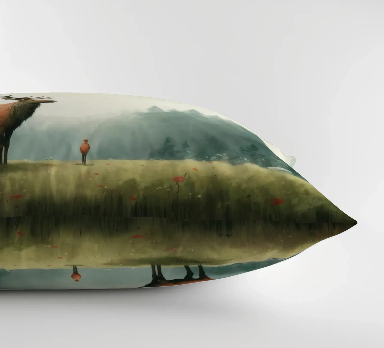 Alce Minimo 3 cuscino da Minimal Animal Art