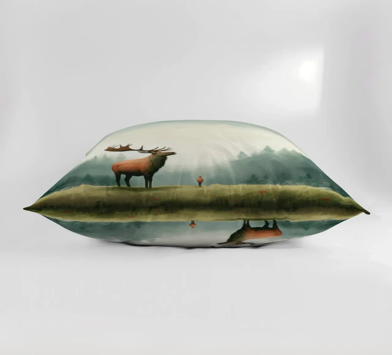 Alce Minimo 3 cuscino da Minimal Animal Art