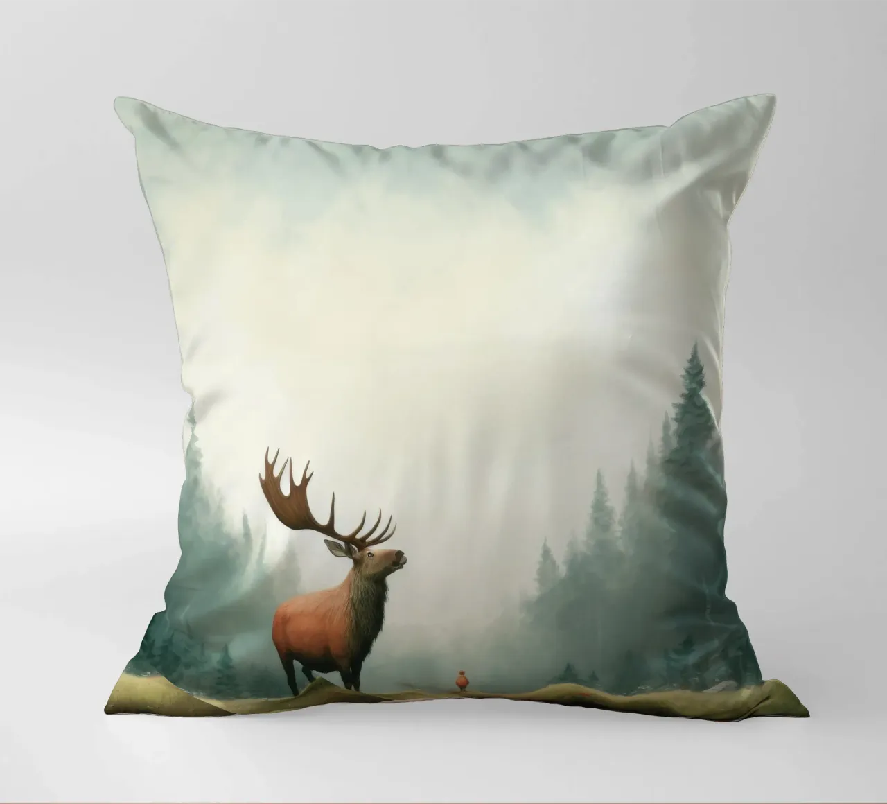 Alce Minimo 3 cuscino da Minimal Animal Art