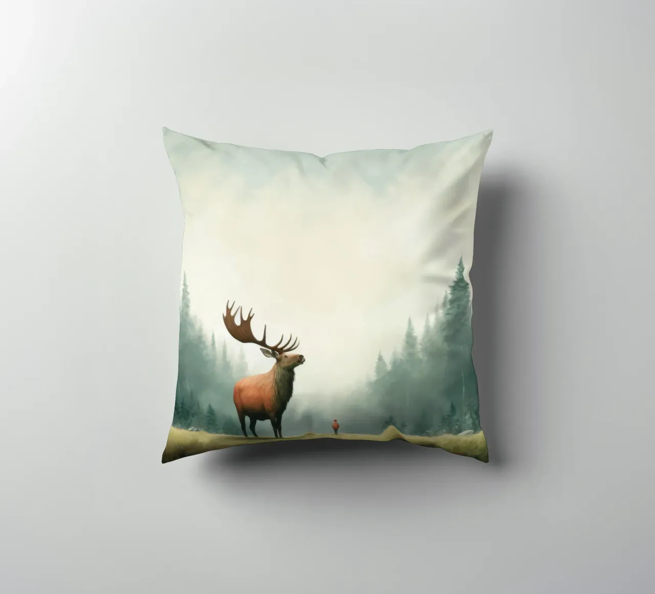 Alce Minimo 3 cuscino da Minimal Animal Art