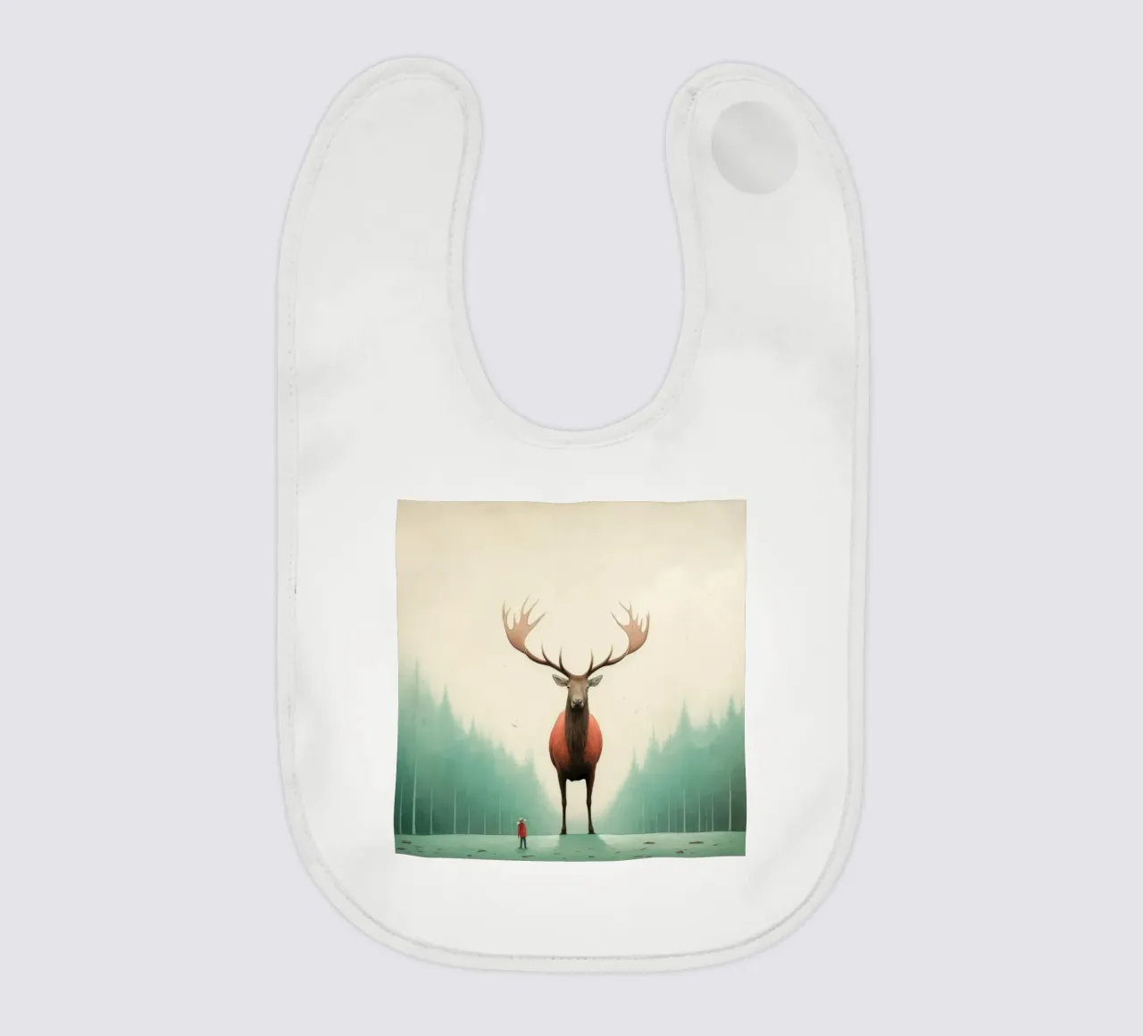 Alce Minimo 4 bavaglino da Minimal Animal Art