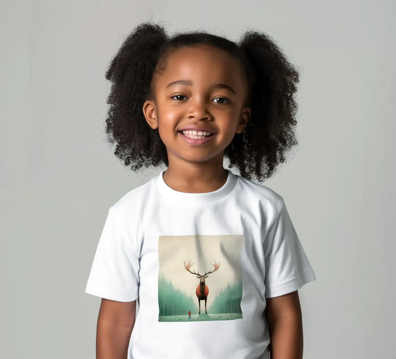 Alce Minimo 4 t-shirt bambini da Minimal Animal Art