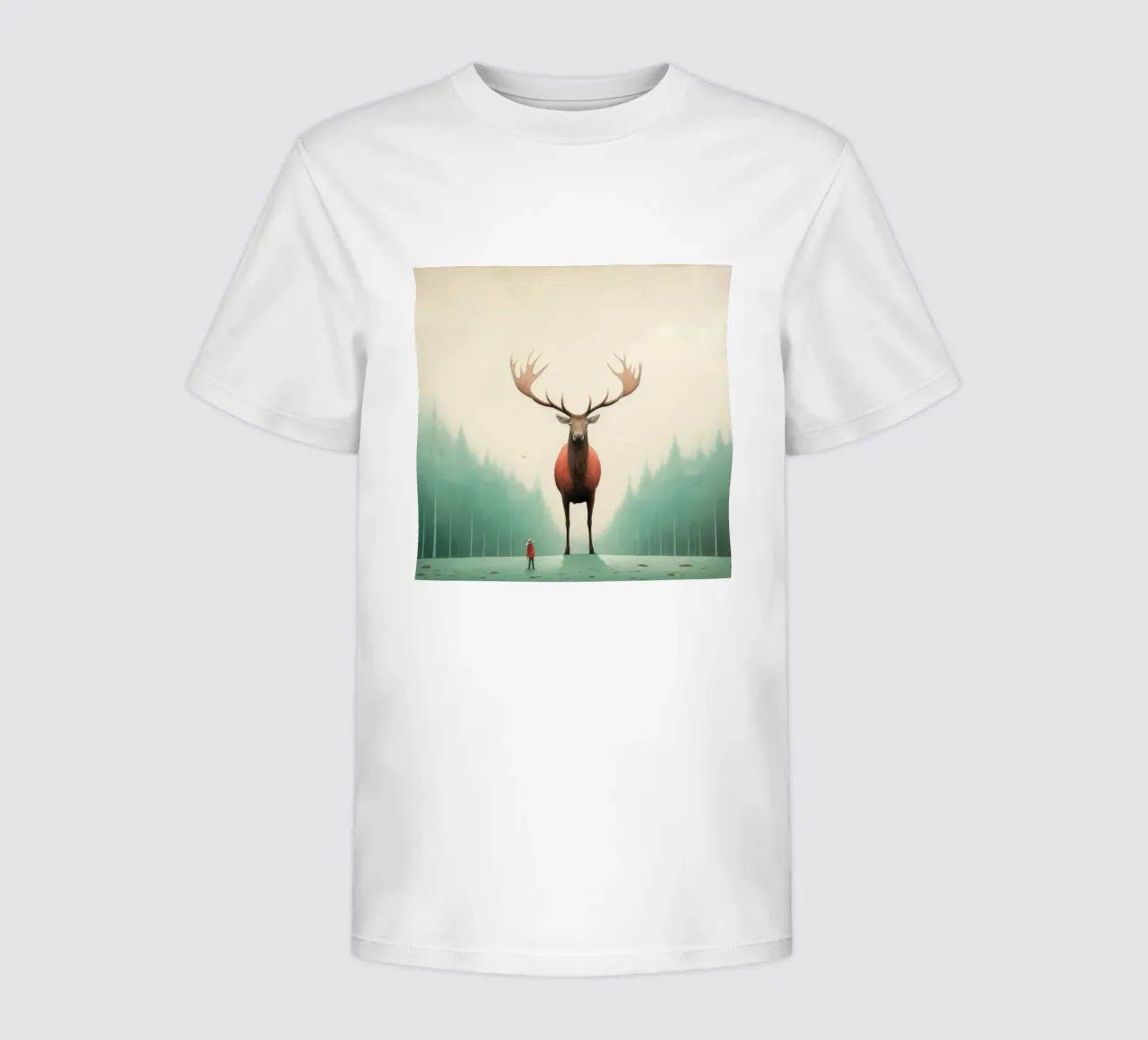 Alce Minimo 4 t-shirt bambini da Minimal Animal Art