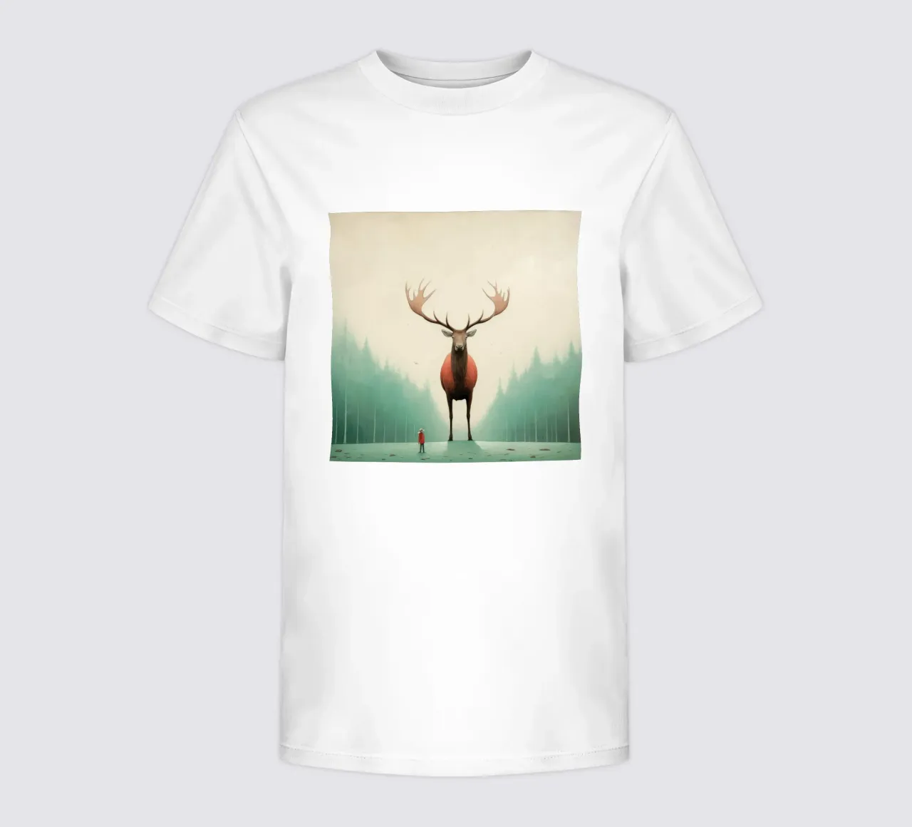 Alce Minimo 4 t-shirt bambini da Minimal Animal Art