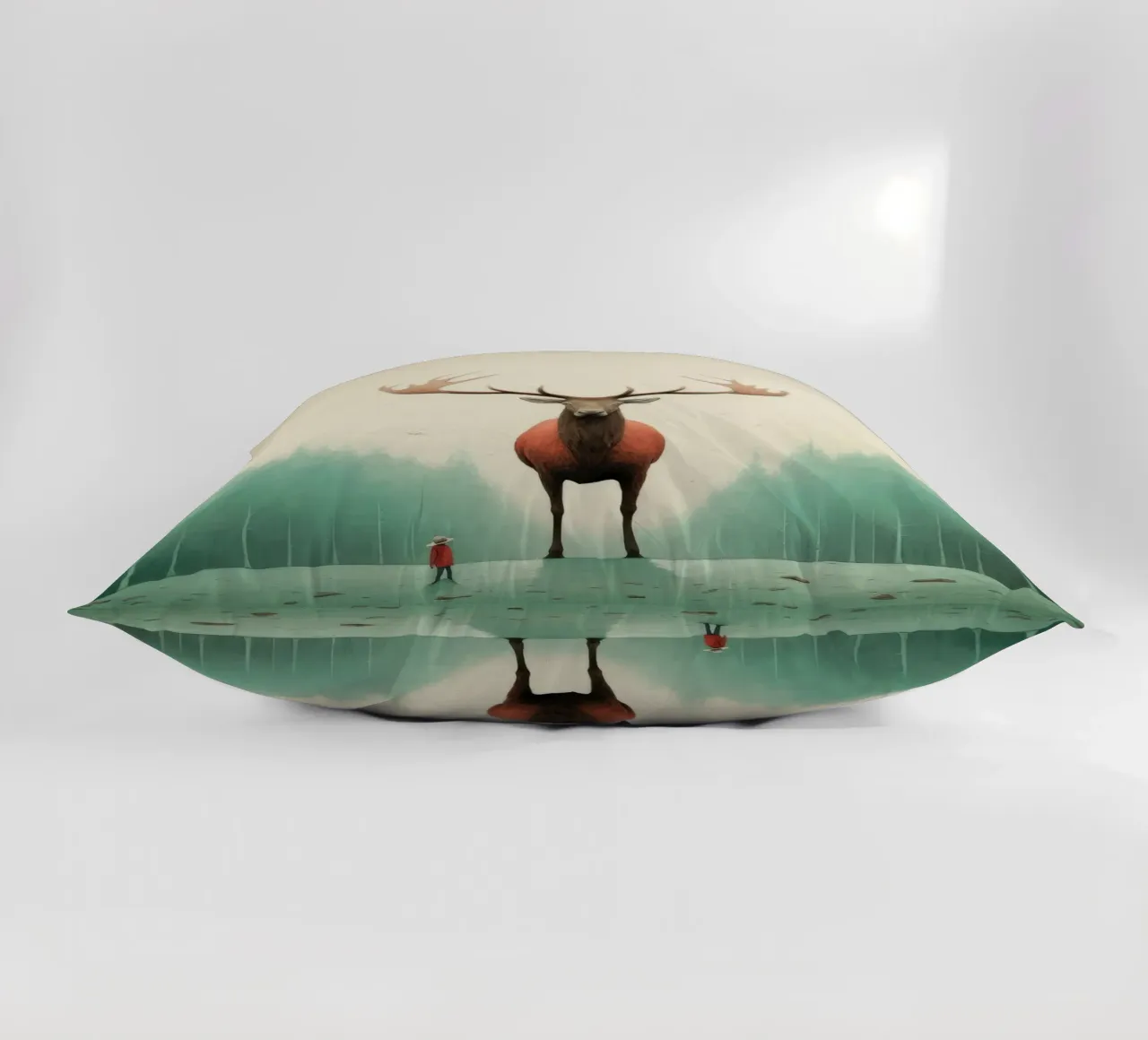 Alce Minimo 4 cuscino da Minimal Animal Art