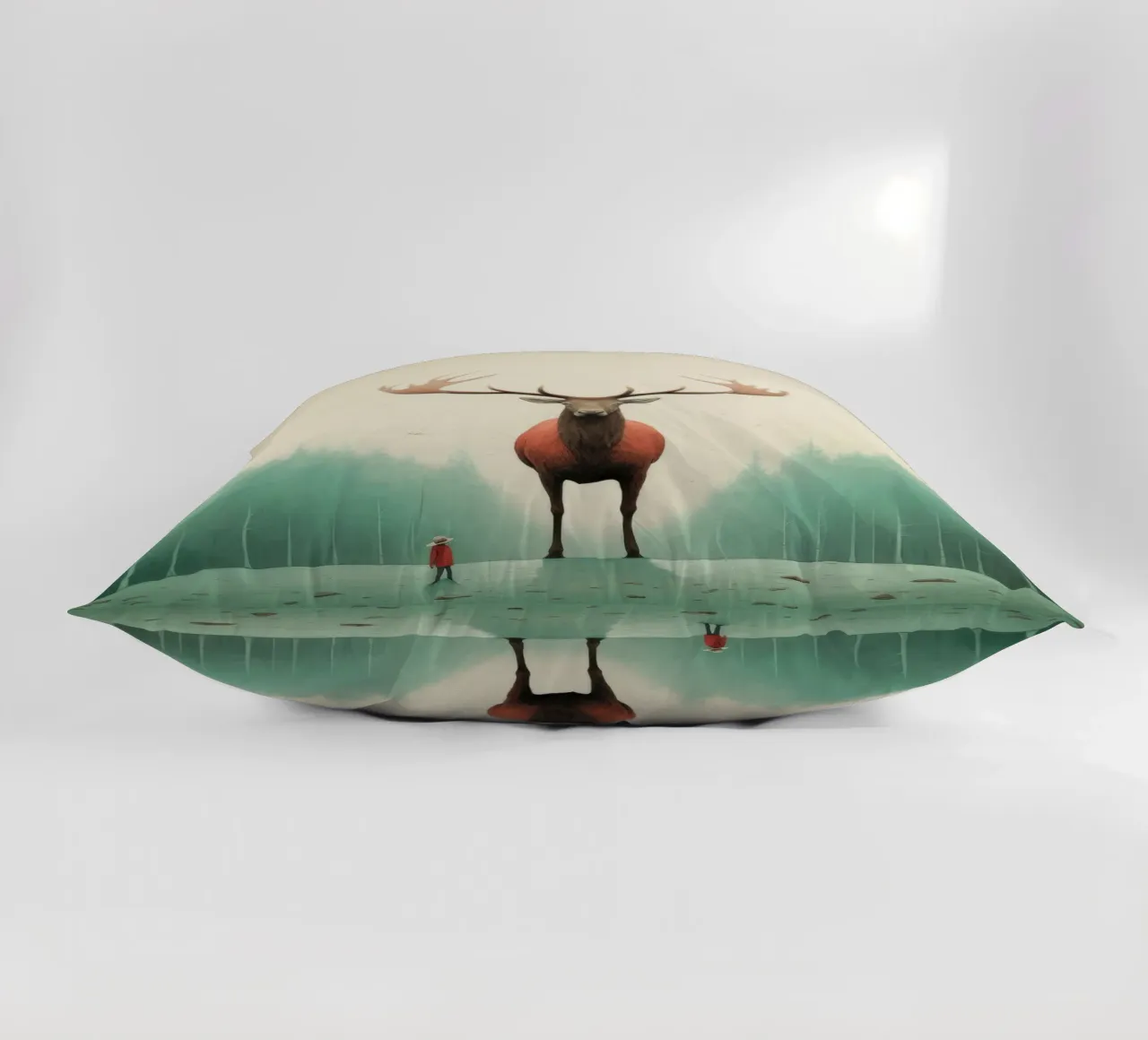 Alce Minimo 4 cuscino da Minimal Animal Art