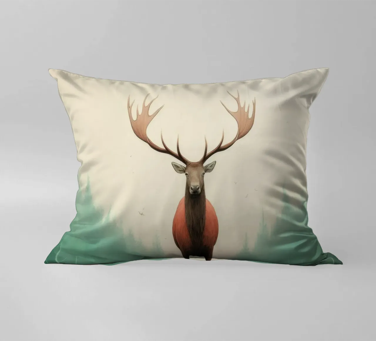 Alce Minimo 4 cuscino da Minimal Animal Art